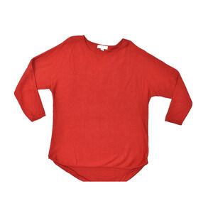 MICHAEL Michael Kors Red Dolman Sweater Women's Size XL Side Zippers